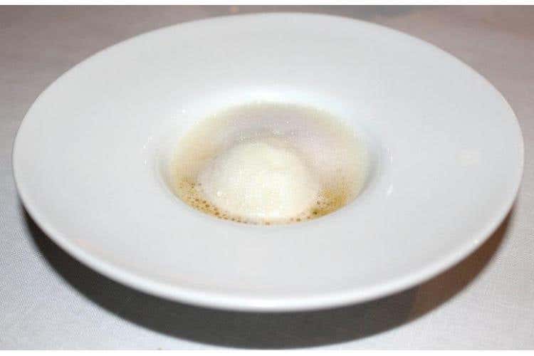 Sorbetto alle spezie, purea di frutto della passione e finocchio - Da Vittorio